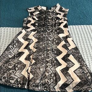 Stylish Black and Cream Dress